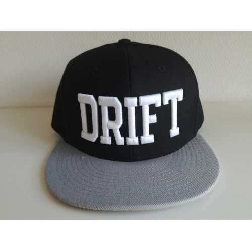 DRIFT baseball sapka, fekete / szürke SNAPBACK